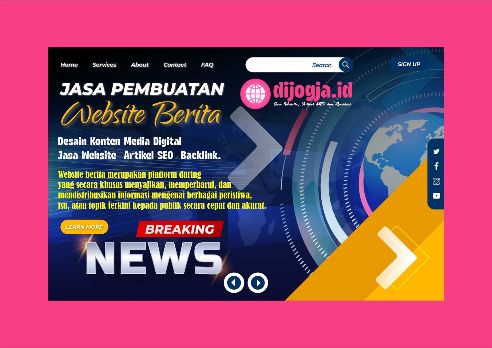 Jasa Pembuatan Website Berita Jasa Backdrop Jogja